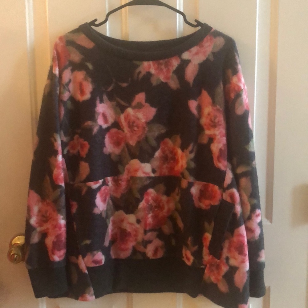 honey me floral top size small
